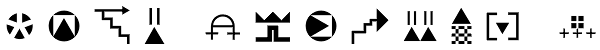 Znak Symbols 1 Font