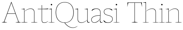 AntiQuasi Thin Font