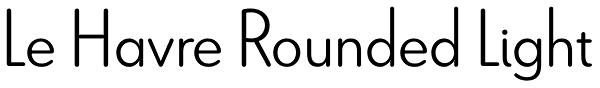 Le Havre Rounded Light Font