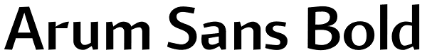 Arum Sans Bold Font