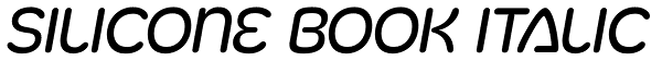 Silicone Book Italic Font