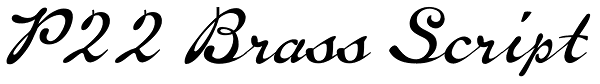 P22 Brass Script Font