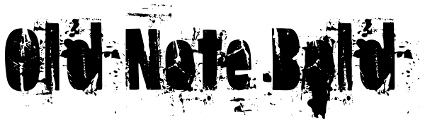 Old Note Bold Font