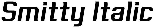 Smitty Italic Font