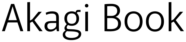 Akagi Book Font