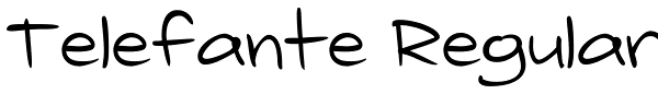 Telefante Regular Font