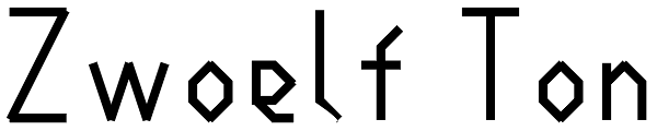 Ton Font Zwoelf Ton Font | Font Spy