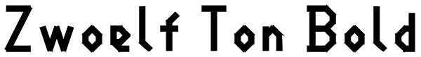 Ton Font Zwoelf Ton Font | Font Spy