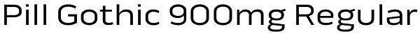 Pill Gothic 900mg Regular Font