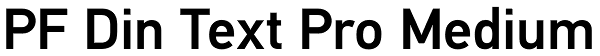 PF Din Text Pro Medium Font