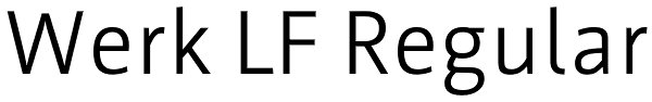 Werk LF Regular Font