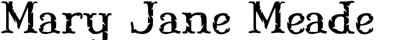 Mary Jane Meade Font