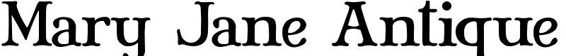 Mary Jane Antique Font