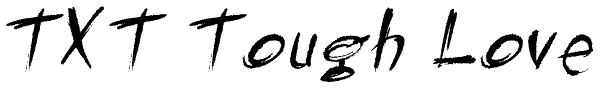 TXT Tough Love Font