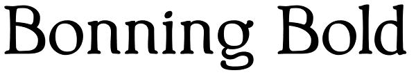 Bonning Bold Font