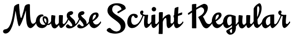 Mousse Script Regular Font