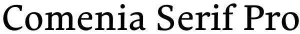 Comenia Serif Pro Font