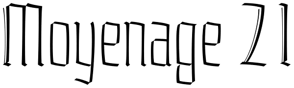 Moyenage 21 Font