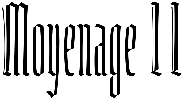 Moyenage 11 Font