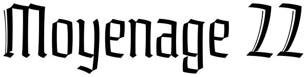 Moyenage 22 Font