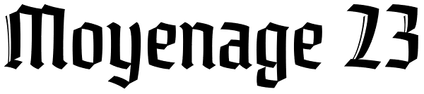 Moyenage 23 Font