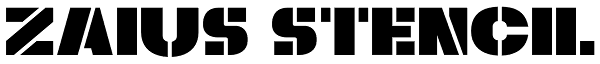 Zaius Stencil Font