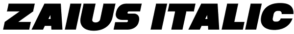 Zaius Italic Font