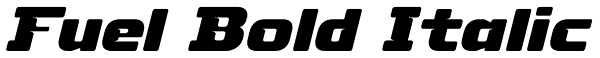 Fuel Bold Italic Font