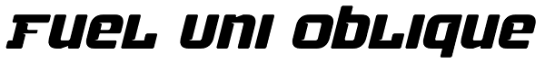 Fuel Uni Oblique Font