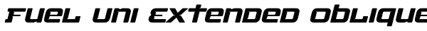 Fuel Uni Extended Oblique Font