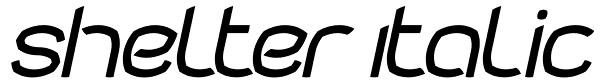 Shelter Italic Font