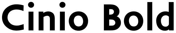 Cinio Bold Font