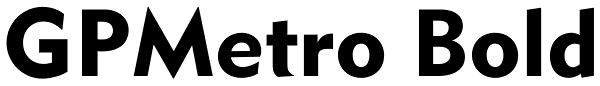 GPMetro Bold Font