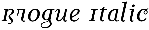 Brogue Italic Font