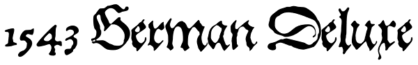 1543 German Deluxe Font