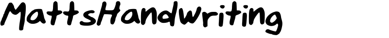 MattsHandwriting Font