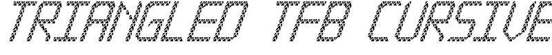 Triangled tfb cursive Font