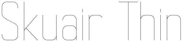 Skuair Thin Font