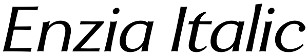 Enzia Italic Font