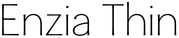 Enzia Thin Font