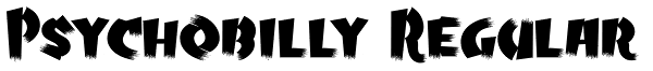 Psychobilly Regular Font