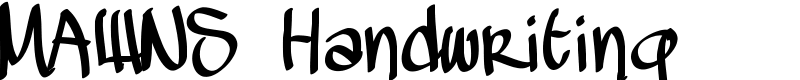 MAWNS Handwriting  Font