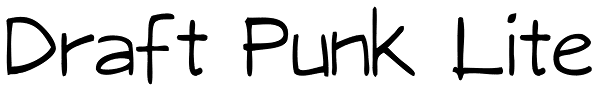 Draft Punk Lite Font