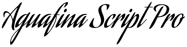 Aguafina Script Pro Font