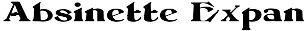 Absinette Expanded Regular Font