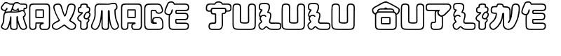 Maximage Jululu Outline Font