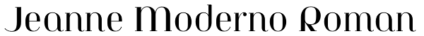 Jeanne Moderno Roman Font