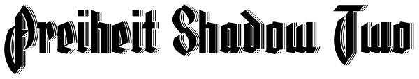 Freiheit Shadow Two Font