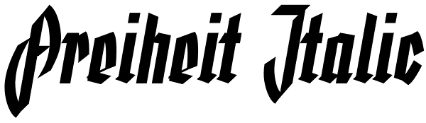 Freiheit Italic Font