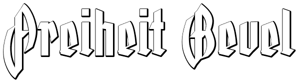 Freiheit Bevel Font